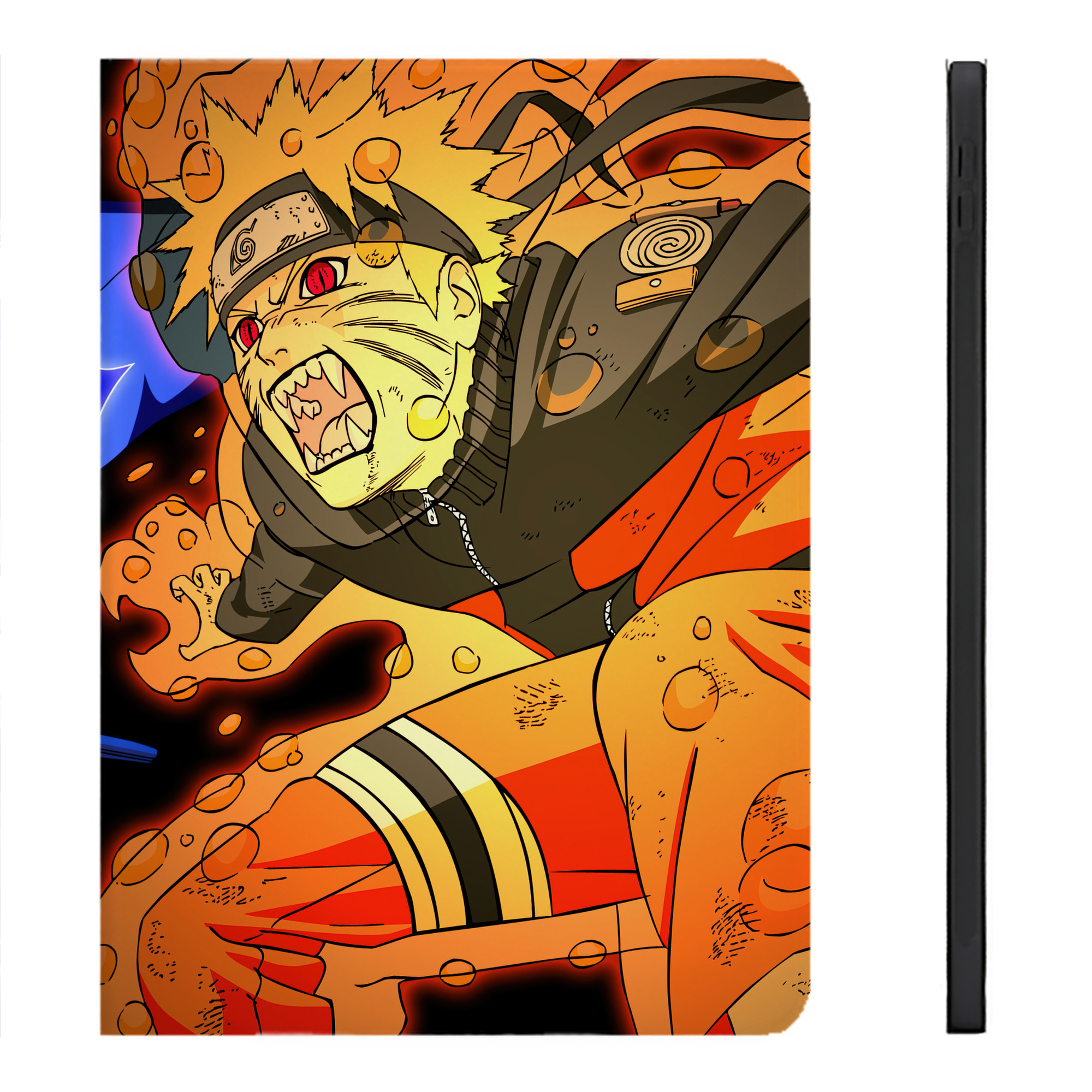 （画像用） NARUTO -ナルト- NARUTO -ナルト- 疾風伝 IPadケース ペンホルダー付き ブックスタイルデザイン